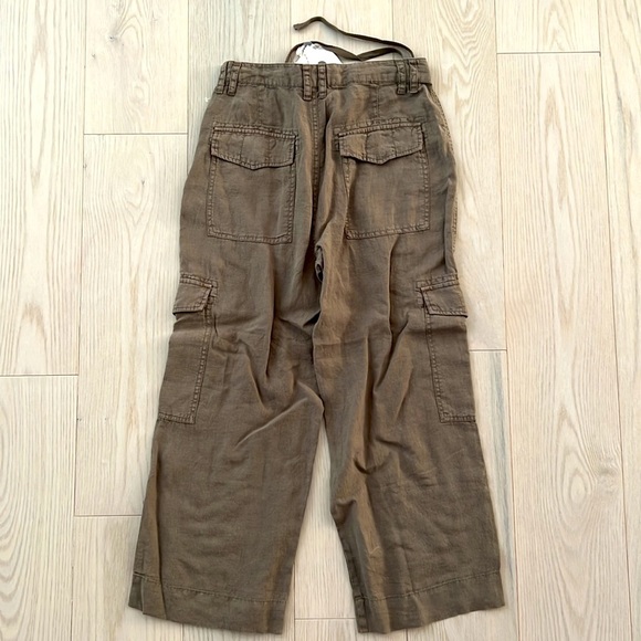 Joie Flaminia Linen Fatigue Crop Pants - Picture 5 of 5